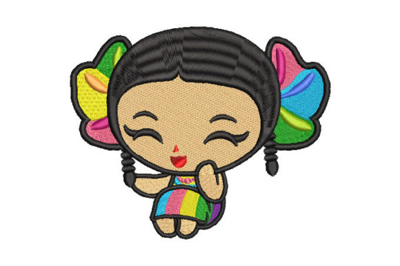 Doll with Colorful Dress