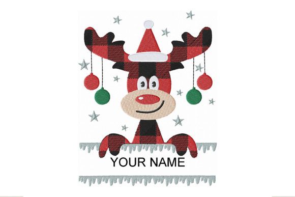 Frame for Monogram Christmas Moose