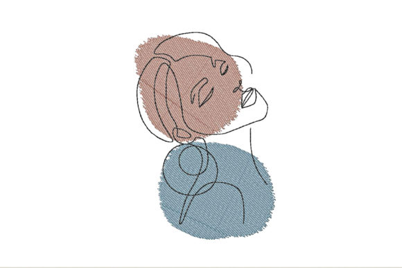 Girl's Face One Line Embroidery Review