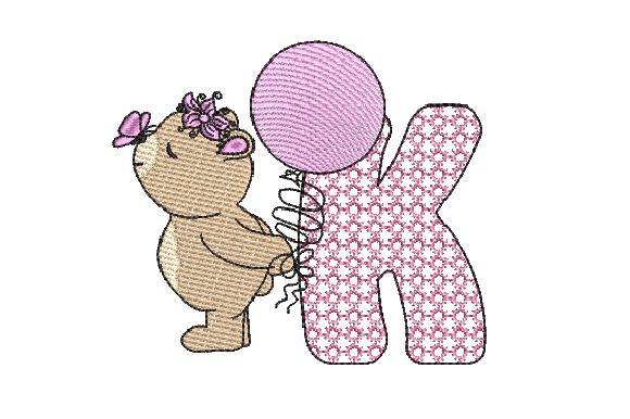K Girl Teddy: A Seasonal Sketch with Heart
