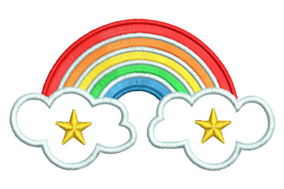 Rainbow with Clouds Embroidery Review