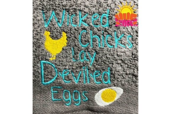 Wicked Chicks Embroidery Design
